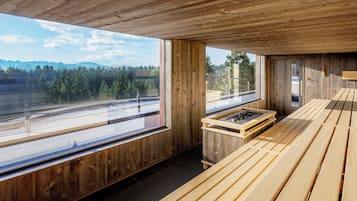 Behandlungsräume für Paare, Sauna, Whirlpool, Dampfbad