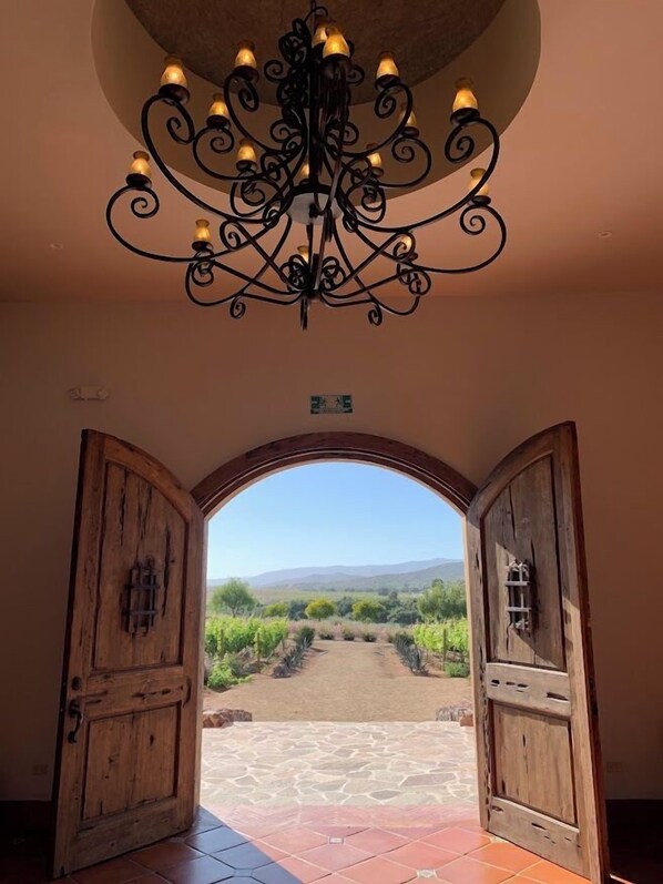 Entrada de la propiedad