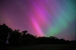 A night sky with the aurora borealis. - Find With Nr 509 Your Holiday Home in the Harz Mountains (Oberharz am Brocken)