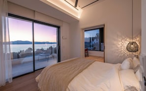 Villa, 4 Bedrooms, Private Grand Pool, Sea View | Roupas de cama de algodão egípcio, roupas de cama premium