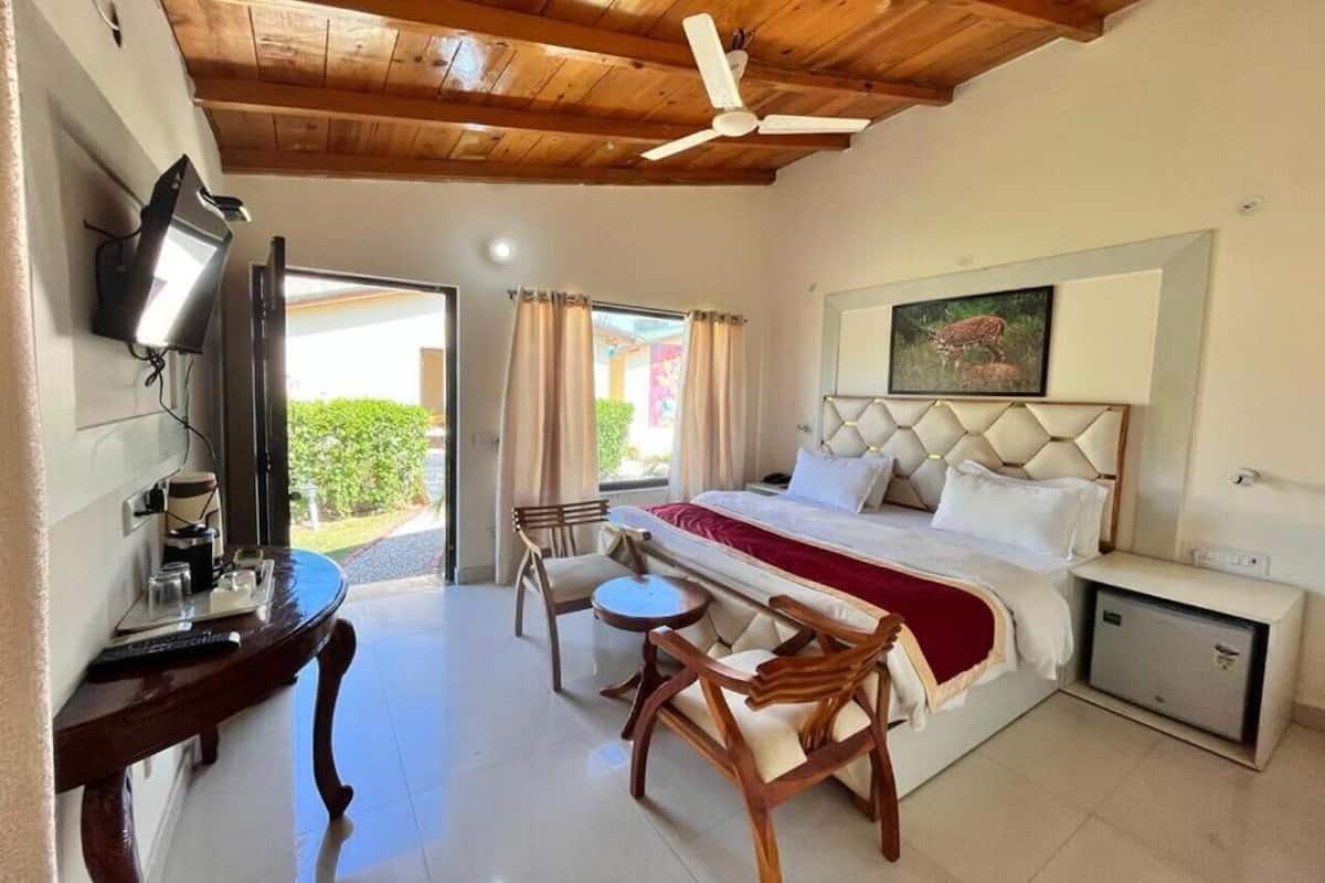 Casa de campo Premium, vista al jardín | 1 habitación, ropa de cama de alta calidad y camas con efecto memoria