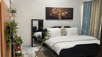 Studio Exécutif | 1 chambre, literie de qualité supérieure, matelas mémoire de forme