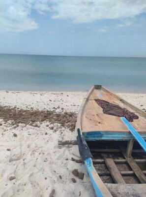Accommodatie ligt op het strand