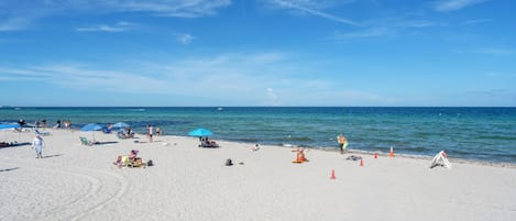 On the beach