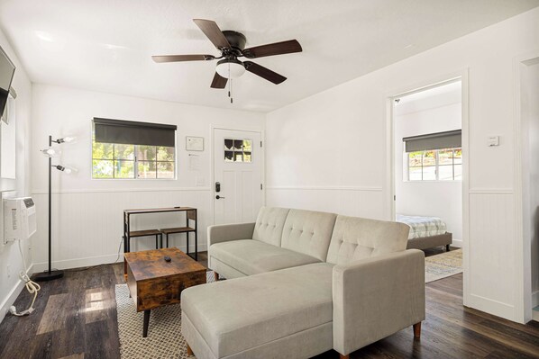 House, 1 Queen Bed, Patio, Mountain View (Into The Woods Bungalow) | Living area - Into the Woods Bungalow (Big Bear Lake)