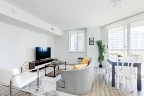 Comfort Apartment, City View | Living area - Elegant 2BR Apartment - Minutes to D.C. (Arlington)