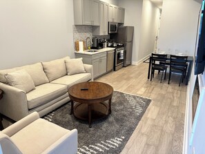 TV, fireplace - Stylish 1-BR/1-BA near Capitol Hill - U4 (Washington)