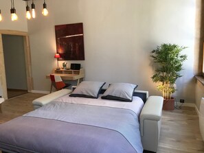 1 bedroom, iron/ironing board, free WiFi, bed sheets - Relais Ducal - Côté Terrasse (Nancy)