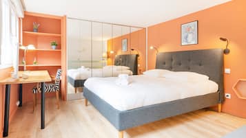 1 chambre, fer et planche à repasser, Wi-Fi gratuit, draps fournis