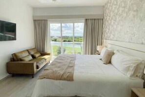 2 bedrooms, iron/ironing board, travel crib, WiFi