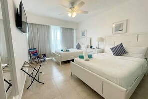 2 bedrooms, iron/ironing board, travel cot, WiFi