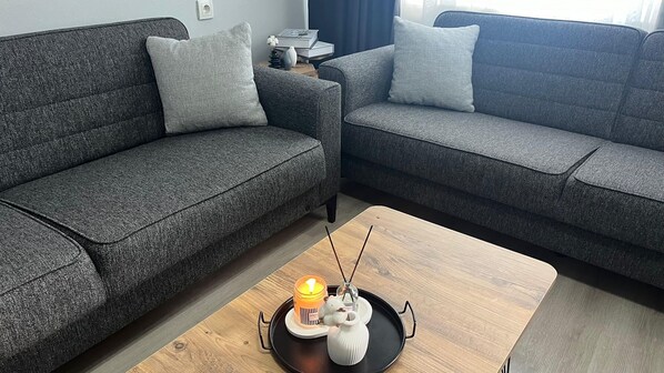 Lägenhet | 1 sovrum, strykjärn/strykbräda och sängkläder