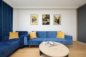 Living room - Modern Apartment With Balcony by Renters (Warsaw)