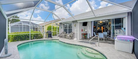 A heated pool