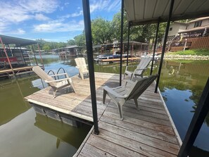 Property grounds - Charming 3 bedroom, 2 bath house with dock & outdoor spaces in Sunrise Beach.   (Sunrise Beach)