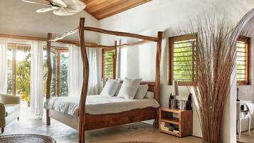 Casa luxo, vista para o jardim | 1 quarto, roupas de cama premium, individualmente decorados