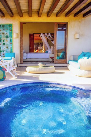 Outdoor pool - Ixtapa Oasis Beach front Family House (Petacalco)