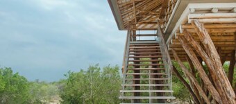 Cabaña de Lujo Frente al Mar, en Playa Privada