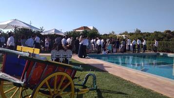 Zona para bodas al aire libre