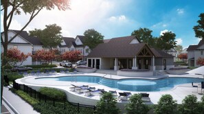 Pool - Cozy Southern Retreat #2: 3 Bedrooms with 3.5 Baths, Near Square & Ole Miss (Oxford)