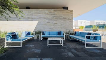 Casa Deluxe, 3 habitaciones, para no fumadores, patio | Terraza o patio
