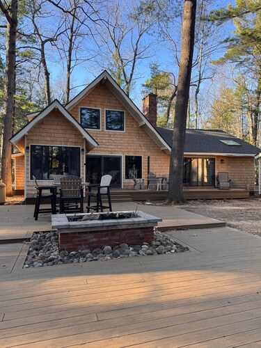 Private boat dock with easy access to Torch Lake sandbar! 