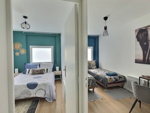 3 soverom, strykejern/-brett, reiseseng for barn og wi-fi