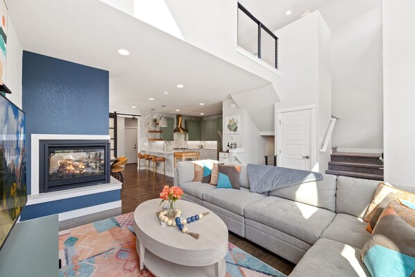 House, Multiple Beds, Patio, Garden View (368 Pascal St.) | Living area - Upbeat Retreat Enjoy Bikes, Brews and Mtn Peaks! (Fort Collins)