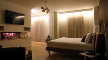 Chambre Luxe, 1 lit double, bain à remous