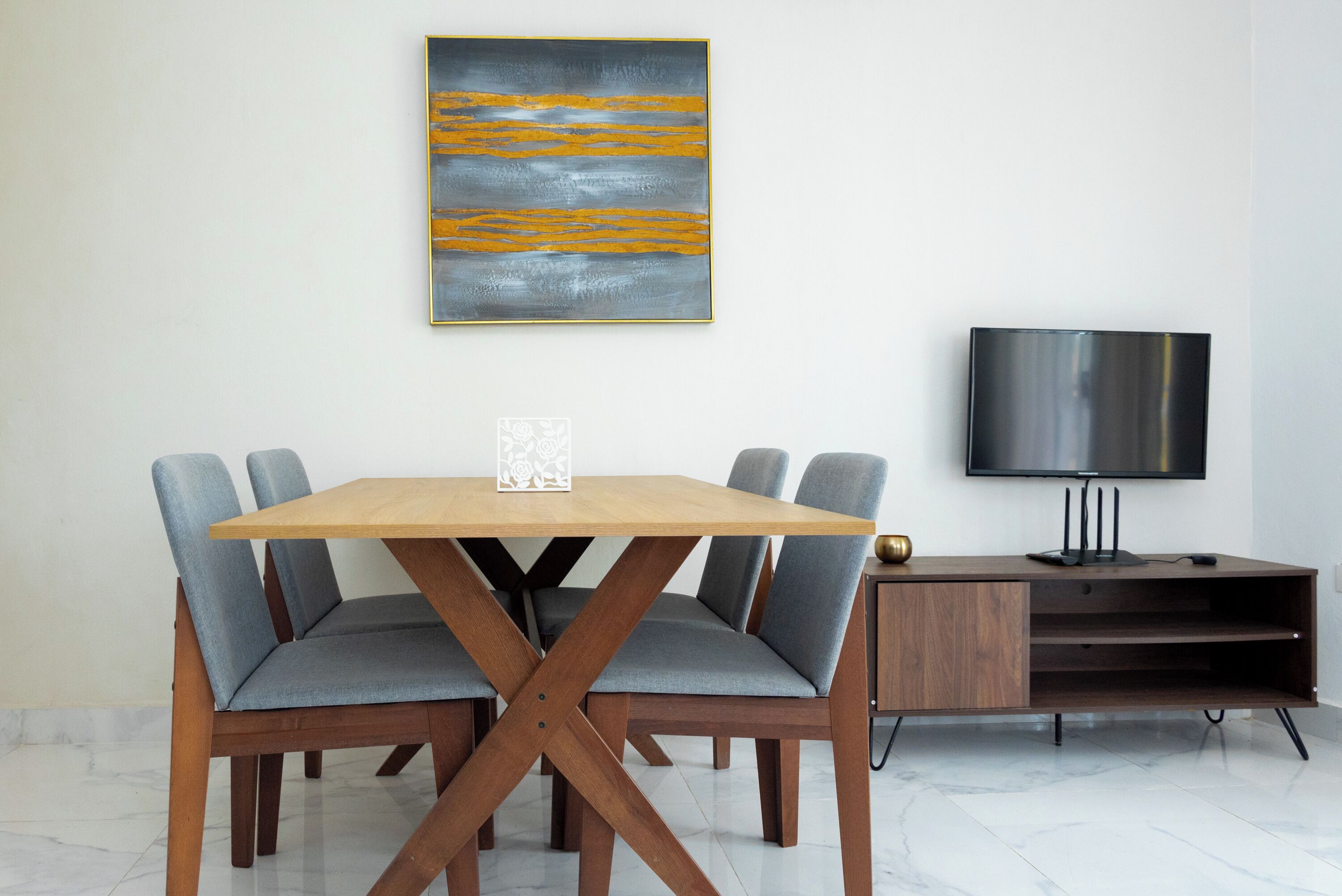 Comfort-Apartment, 1 Schlafzimmer, Stadtblick | Wohnbereich