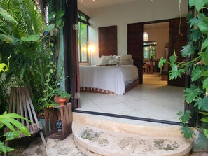 Traditional Apartment, Patio, Pool View | Individually decorated, individually furnished, desk, laptop workspace - The Secret Garden (Tulum)