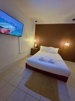 1 habitación, tabla de planchar con plancha, wifi y ropa de cama