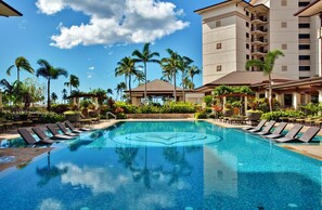 A heated pool