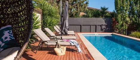 Una piscina riscaldata