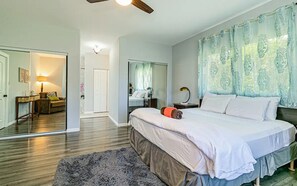 3 slaapkamers, een strijkplank/strijkijzer, gratis wifi, beddengoed