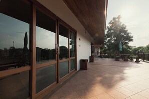 Deluxe Double Room, 1 King Bed, Non Smoking, Garden View | Terrace/patio - Thaihome Resort (Bang Kruai)