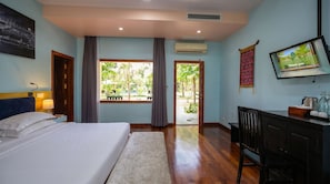 Family Twin Room, Pool View | WiFi (free), bed sheets