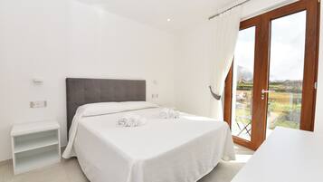 Doppia Superior, 1 camera da letto, balcone, vista collina | Biancheria da letto di alta qualità, materassi in memory foam