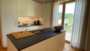 Fridge, oven, stovetop, dishwasher