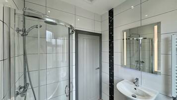 Shower, hair dryer