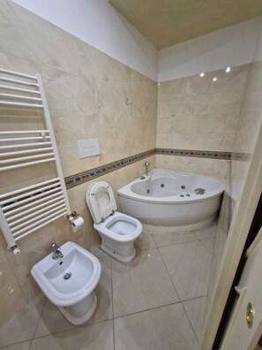 Dusche, Whirlpool, Haartrockner, Bidet