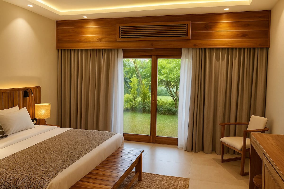 Superior Room, Garden View (King or Twin Bed) | Minibar, in-room safe, iron/ironing board (on request), bed sheets