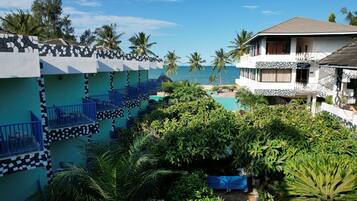 Deluxe Double or Twin Room, 2 Twin Beds, Partial Sea View | View from room