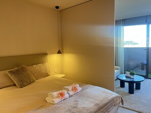 1 slaapkamer, een strijkplank/strijkijzer, gratis wifi, beddengoed