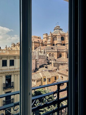 Vue depuis lâhĂ©bergement