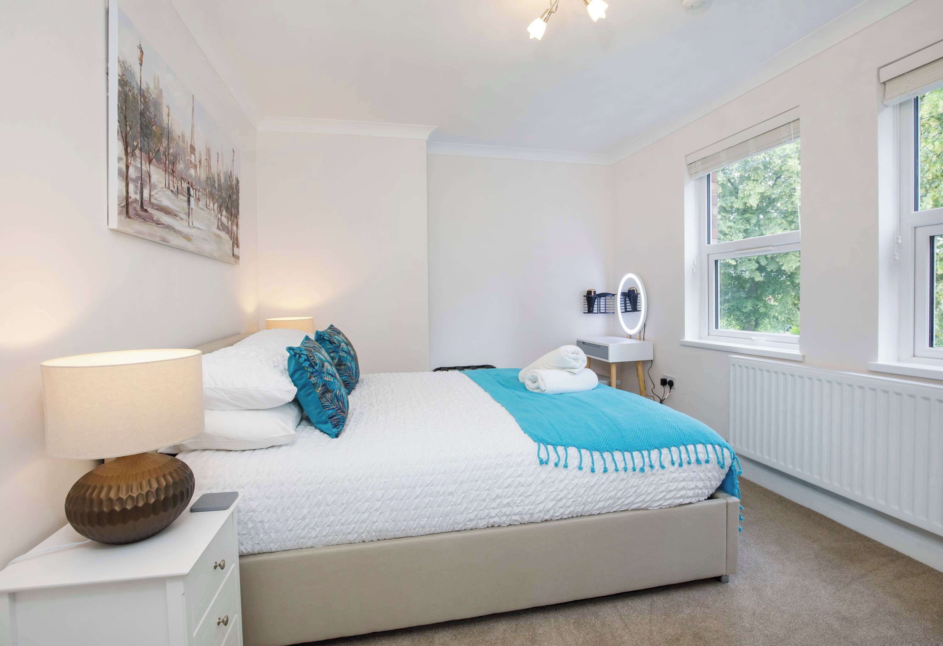 3 bedrooms, iron/ironing board, travel cot, WiFi