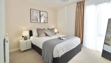 2 bedrooms, iron/ironing board, travel crib, WiFi