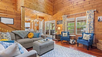 TV, fireplace, offices