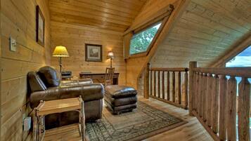 TV, fireplace, offices