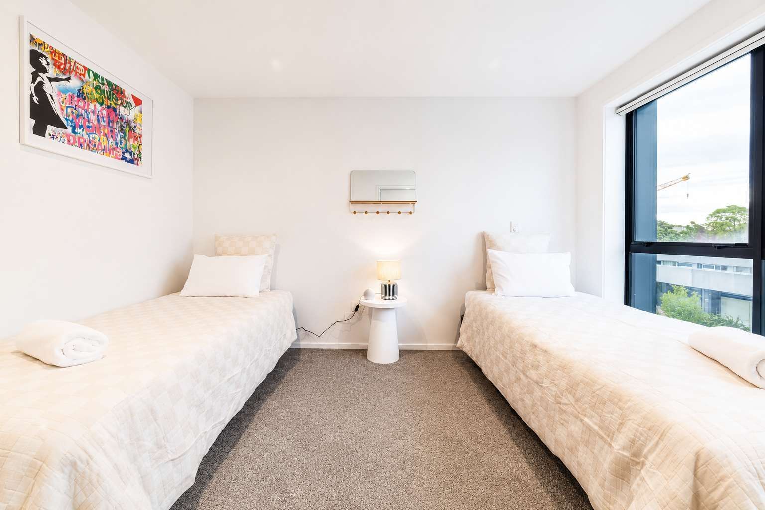 2 slaapkamers, een strijkplank/strijkijzer, wifi, beddengoed
